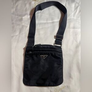 Vintage Nylon Prada Crossbody bag black authentic